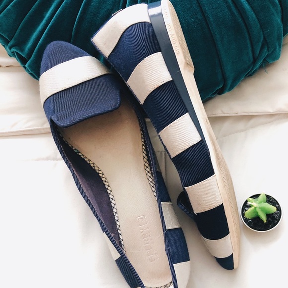 Sperry Topsider Miramar Flats - Navy & White - Picture 2 of 3